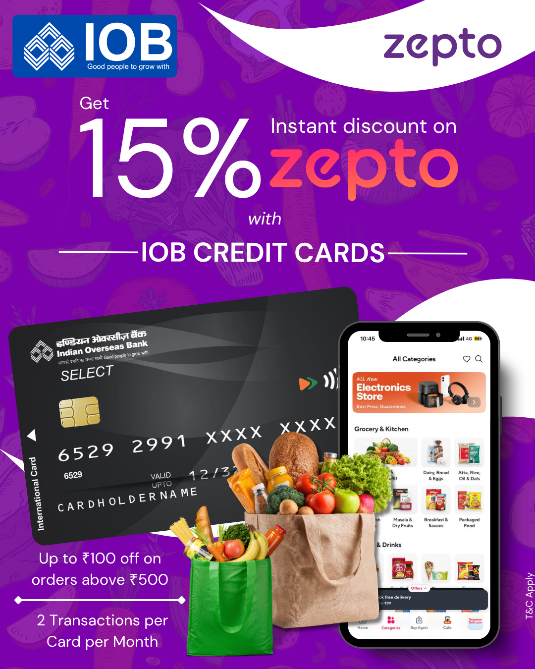 zepto offers credit cards